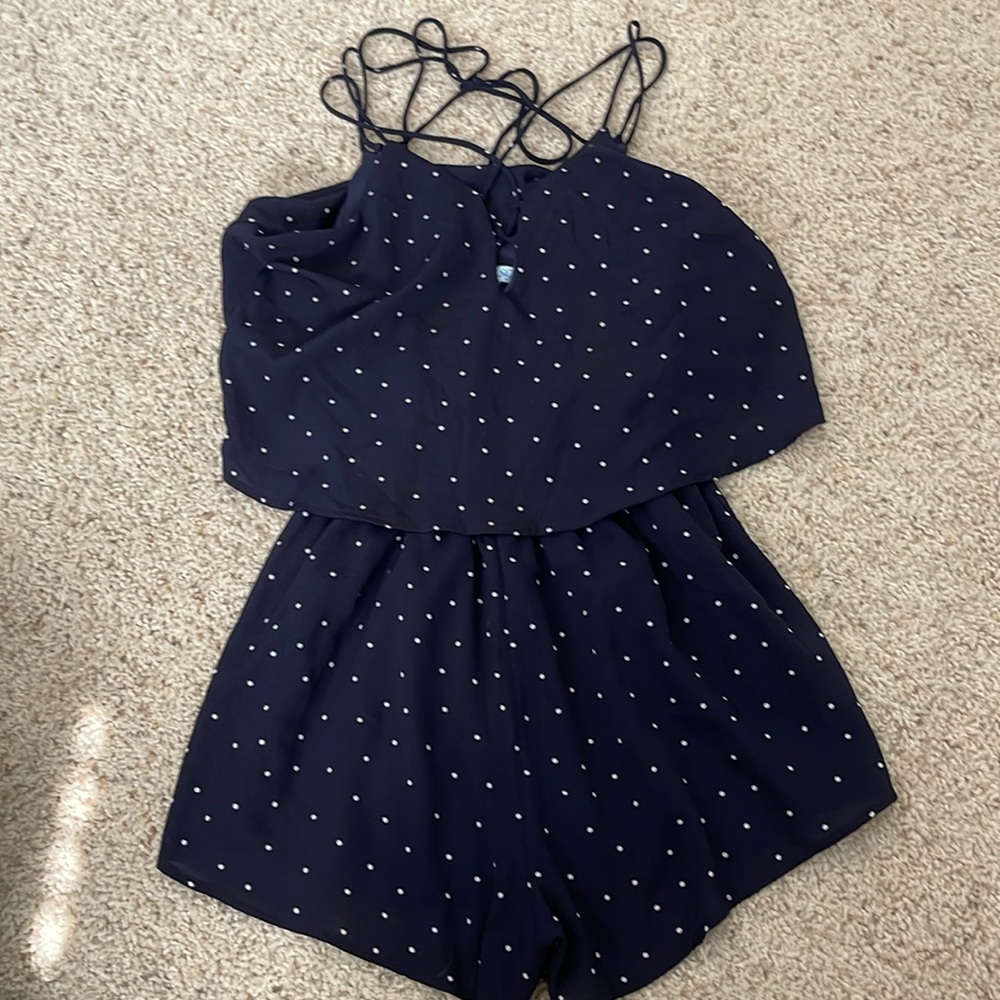 Strappy Polka Dot Romper